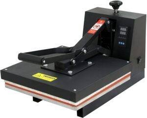 F2C 15′′ x 15′′ Black Digital Clamshell Heat Press Transfer T-shirt Sublimation Machine