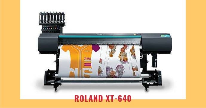 Roland XT-640 by web to print tool