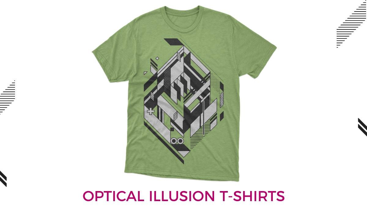 T-shirt Trends 2023 Optical Illusion T-shirts web to print