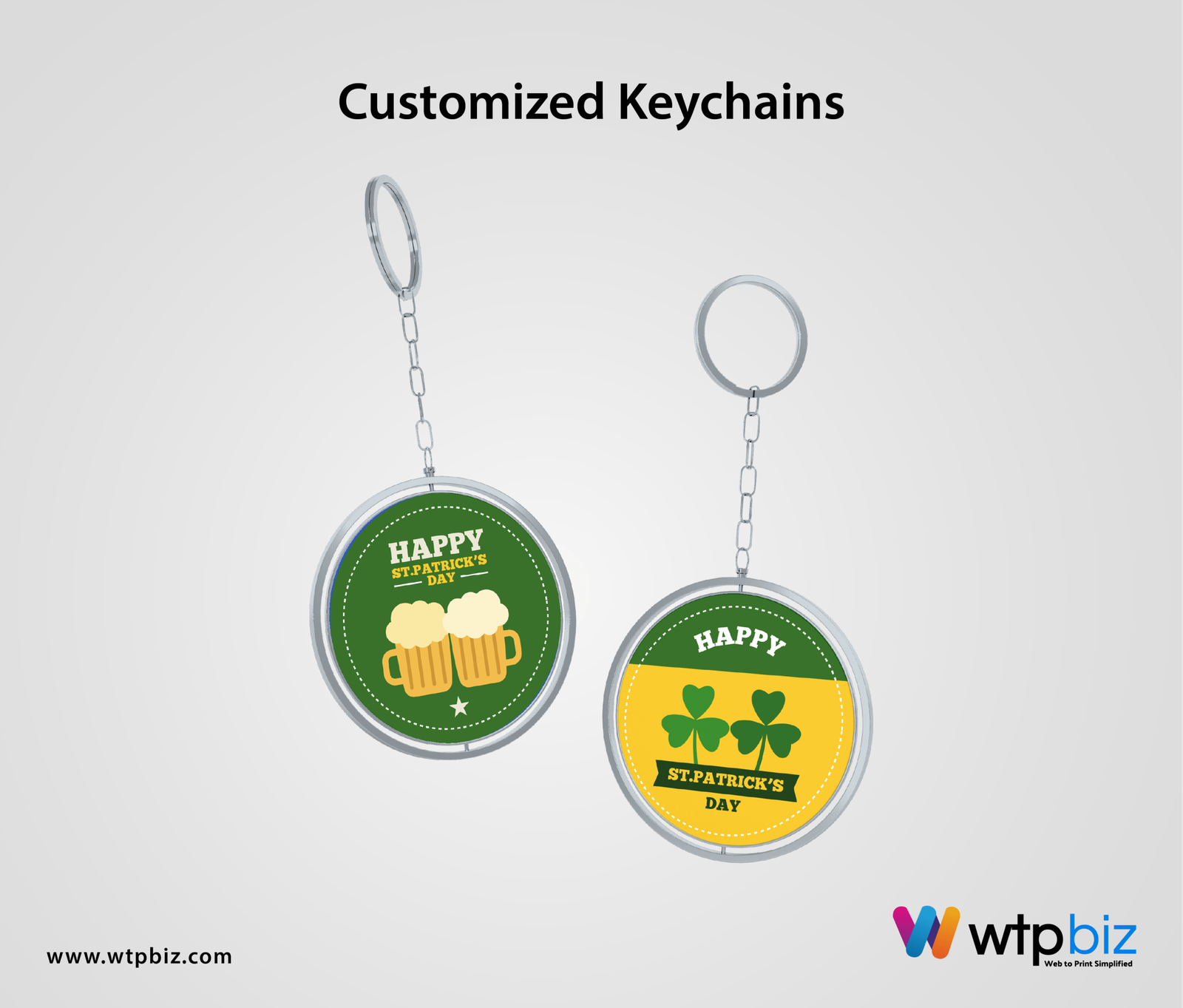 St. Patrick’s Day Customized Keychains