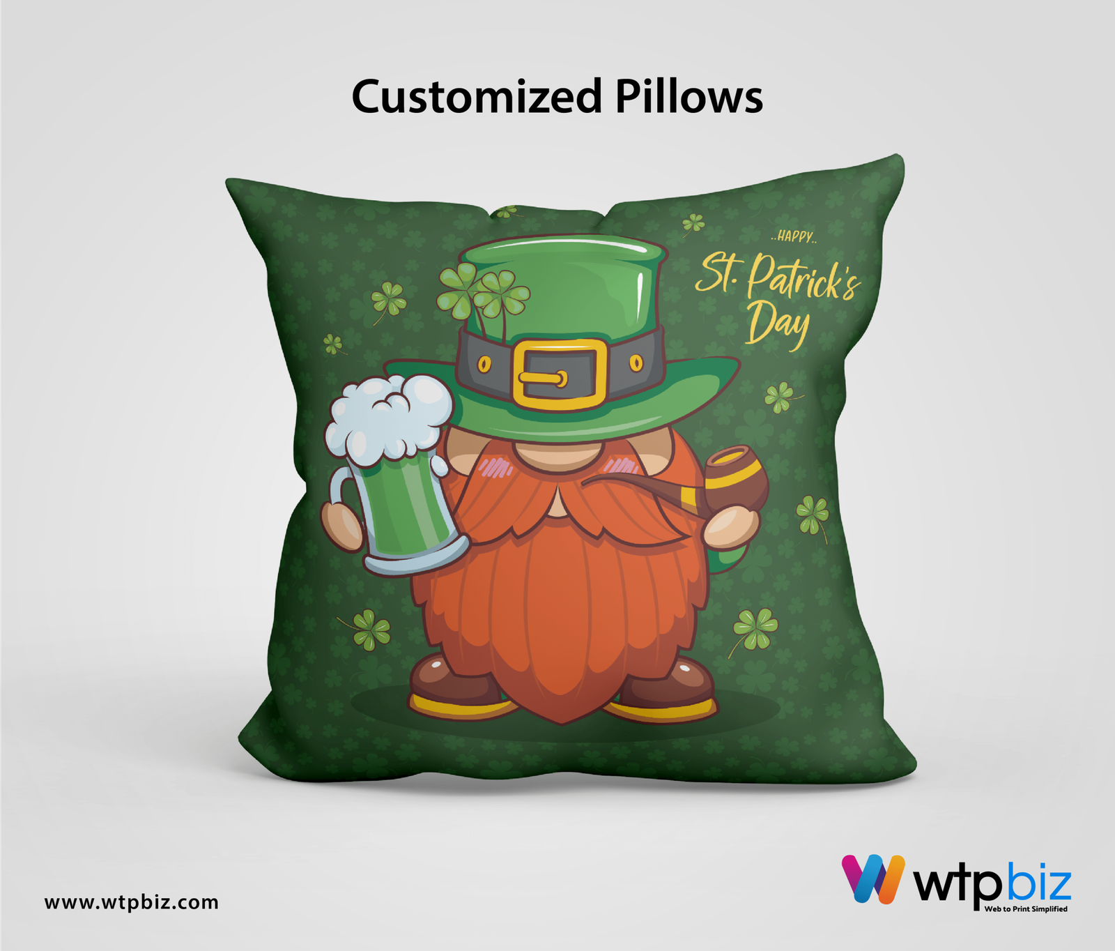 St. Patrick’s Day Customized Pillows