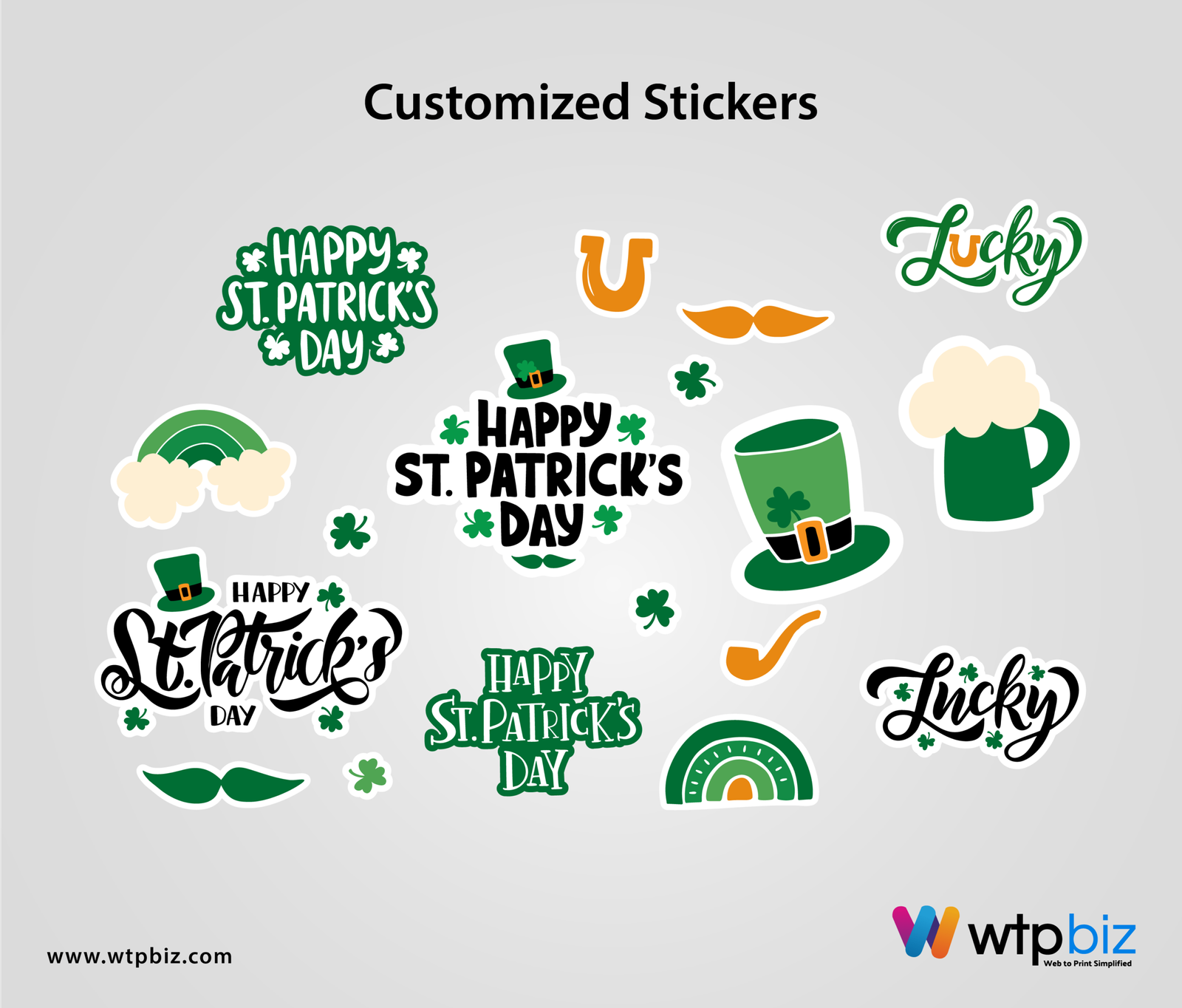 St. Patrick’s Day Customized Stickers