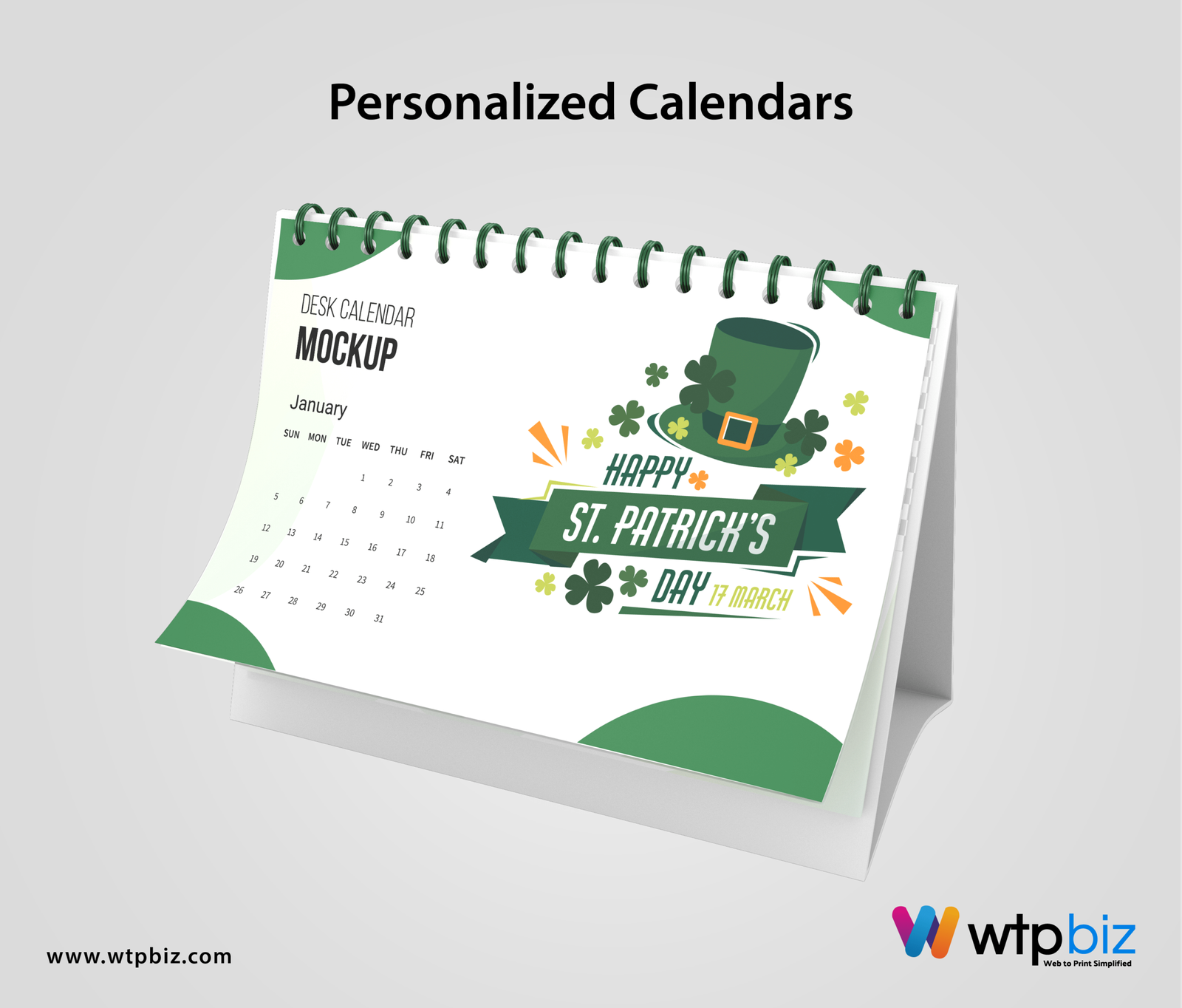 St. Patrick’s Day Personalized Calendars