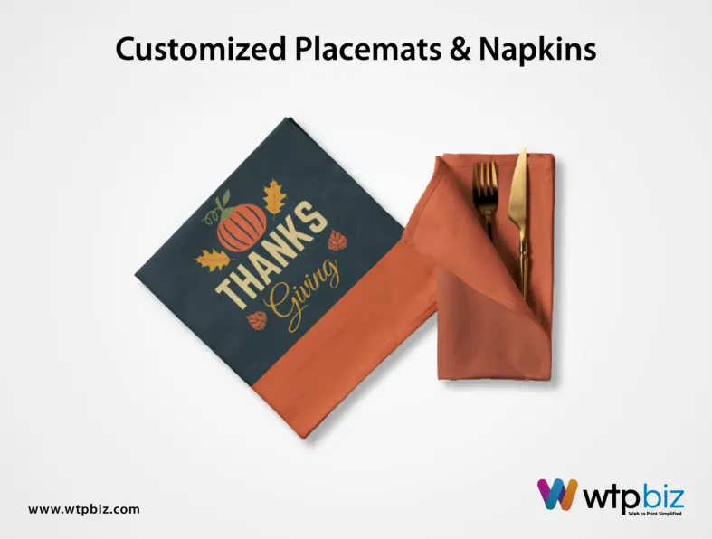 Customizеd Placеmats and Napkins For Thanksgiving