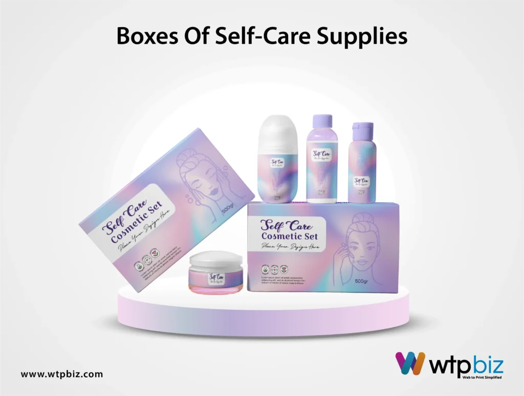 Boxes of Self Care Supplies WTPBiz