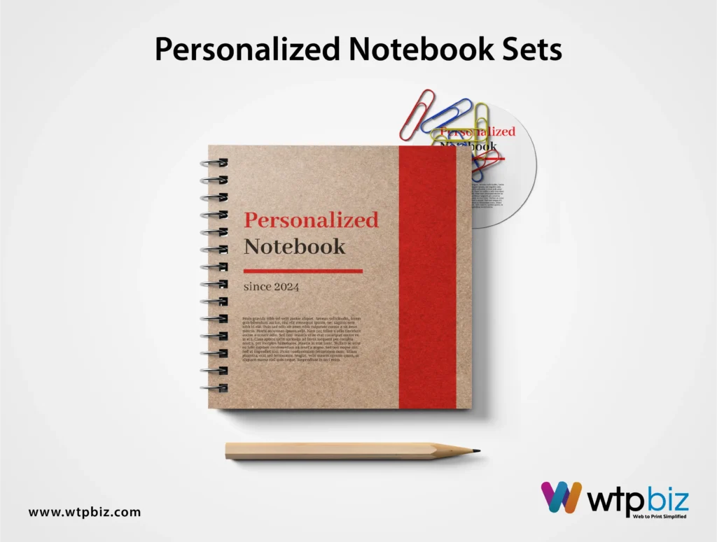 Personalized Notebook Sets Print on Demand WTPBiz